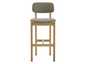 NIGIRI - Upholstered wooden barstool by PARLA - view 3
