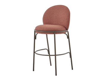 OYSTER - Upholstered barstool with footrest by PARLA - view 2
