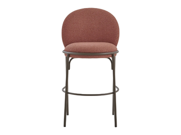 OYSTER - Upholstered barstool with footrest by PARLA - view 3