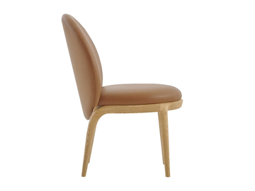 OYSTER - Upholstered leather chair by PARLA - view 3