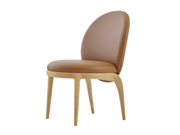 OYSTER - Upholstered leather chair by PARLA - view 2