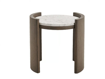 HUG M - Oak coffee table with marble top by PARLA - view 2