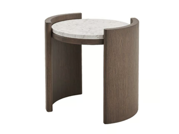 HUG M - Oak coffee table with marble top by PARLA - view 3