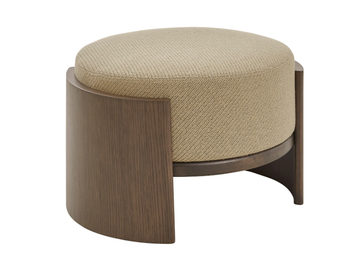 HUG - Round fabric pouf by PARLA - view 2