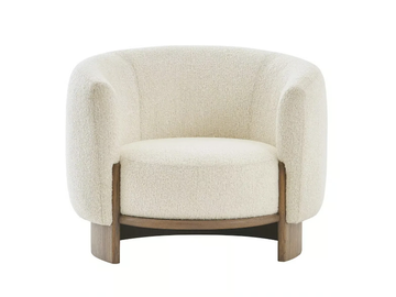 HUG - Fabric armchair with armrests by PARLA - view 2