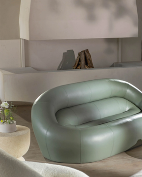 LOOP - 3 seater leather leisure sofa by PARLA - view 3