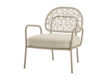 MORWI - Powder coated steel easy chair with armrests by PARLA - view 2
