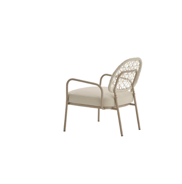 MORWI - Powder coated steel easy chair with armrests by PARLA - view 3