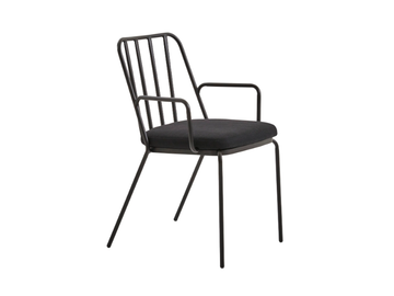 PALM A - Painted metal chair with armrests by PARLA - view 2