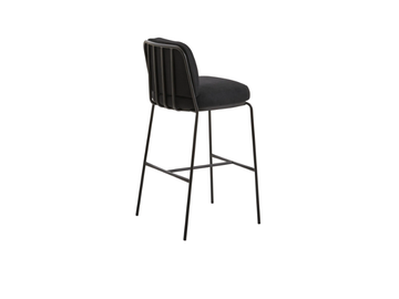 PALM COMPACT COMFORT - High upholstered painted metal stool by PARLA - view 3