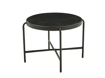 PALM M - Painted metal coffee table with marble top by PARLA - view 2
