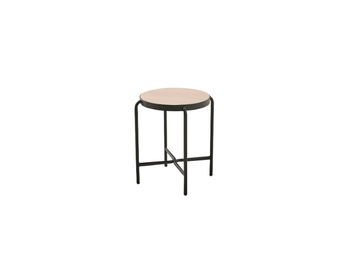 PALM V - Painted metal coffee table with veneer top by PARLA - view 3