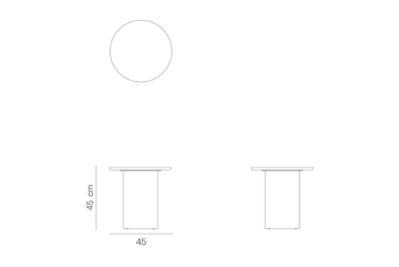 PLATY - Round wood veneer side table by PARLA - view 3