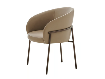 RIMO - Leather chair with armrests by PARLA - view 2