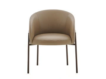 RIMO - Leather chair with armrests by PARLA - view 3