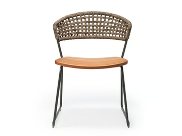 TANIN - Sled base iroko garden chair by PARLA - view 3
