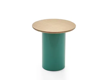 PLATY - Round wood veneer side table by PARLA - view 2