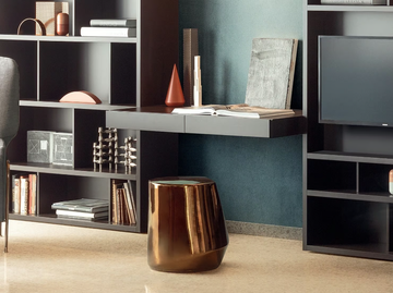ALA - Wall mounted wooden secretary desk with drawers by PIANCA - view 2