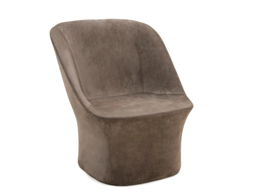 ESSE LOUNGE - Fabric armchair with base by PIANCA - view 2