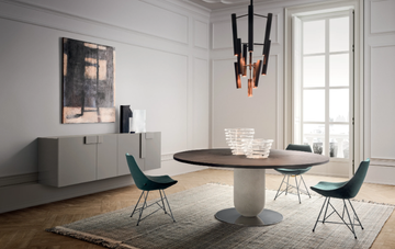ETTORE - Round wooden table by PIANCA - view 3