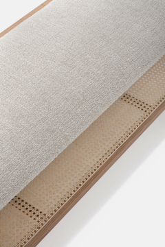 PALÙ - Upholstered wooden bench by PIANCA - view 3