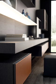 PEOPLE 05 - Sectional wooden storage wall by PIANCA - view 3