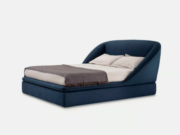 DOMENICA - Fabric double bed with upholstered headboard by PIANCA - view 3