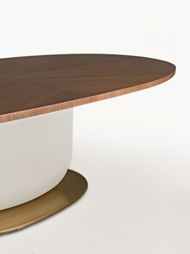 ETTORE - Eliptical marble table by PIANCA - view 3
