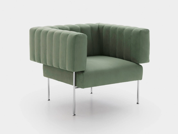 FEDRA - Easy chair with armrests by PIANCA - view 2