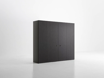 ICONA - Lacquered wooden wardrobe with sliding doors by PIANCA - view 3