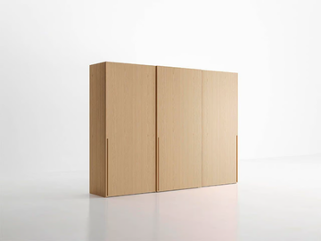 TRATTO - Lacquered wooden wardrobe by PIANCA - view 3