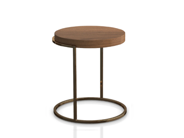 SERVOGIRO - Round wooden side table by PIANCA - view 2