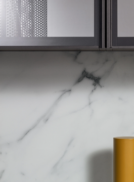 SPAZIO 03 - Sectional marble and wood storage wall by PIANCA - view 3