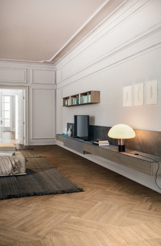 SPAZIO 04 - Sectional stone and wood storage wall by PIANCA - view 3