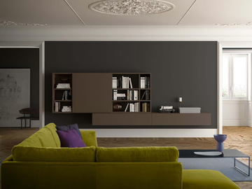 SPAZIOTECA SP024 - Sectional wall-mounted storage wall by PIANCA - view 2