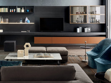 PEOPLE 05 - Sectional wooden storage wall by PIANCA - view 2