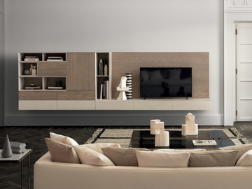 SPAZIO 06 - Sectional wooden storage wall by PIANCA - view 2
