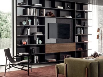 SPAZIOTECA - Sectional wooden bookcase by PIANCA - view 2