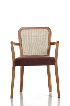 DÉJÀ-VU 00 A4 - Solid wood chair with armrests by PIANI - view 3