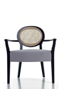 OPERA 00 L4 - Medallion fabric easy chair with armrests by PIANI - view 3