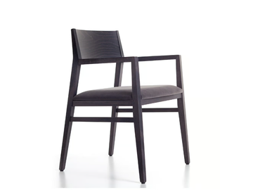 JIMMY 00 A1 - Solid wood chair with integrated cushion by PIANI - view 2