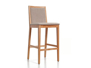 VEGA 00 S2 - High solid wood stool with footrest by PIANI - view 2
