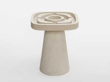 GIARDINO ALL'ITALIANA - Square lecce stone garden side table by PIMAR - view 3