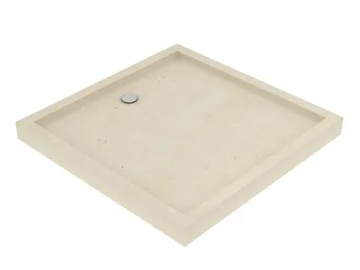 P29 - Built-in square lecce stone shower tray by PIMAR - view 2