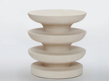 ONDULATION - Lecce stone garden stool by PIMAR - view 2