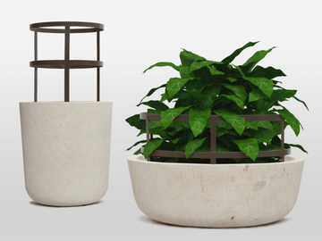 PIRO - Natural stone garden vase by PIMAR - view 2