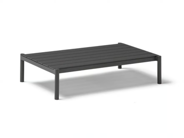 ORIGIN - Rectangular aluminum coffee table with porcelain top by POINT - view 3