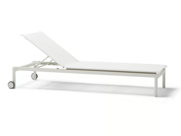 ORIGIN - Stackable Batyline® sun lounger with castors by POINT - view 2