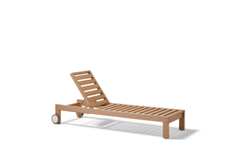 KAHN - Recliner fabric and TechTeak sun lounger with castors by POINT - view 3