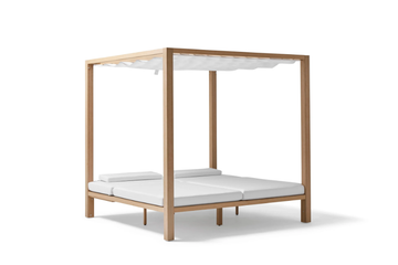 KAHN - Canopy TechTeak and fabric garden bed by POINT - view 3